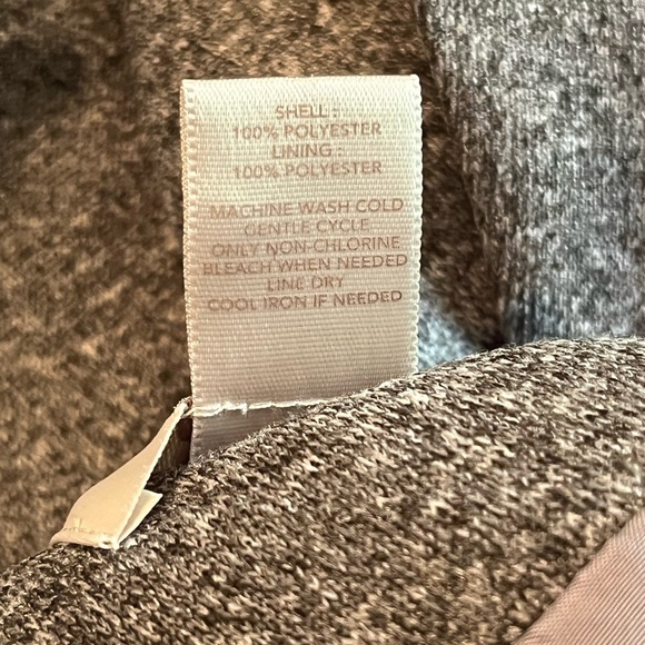 Ann Taylor Loft Cotton Gray Button Career Business Casual Blazer Size XL - Picture 9 of 9